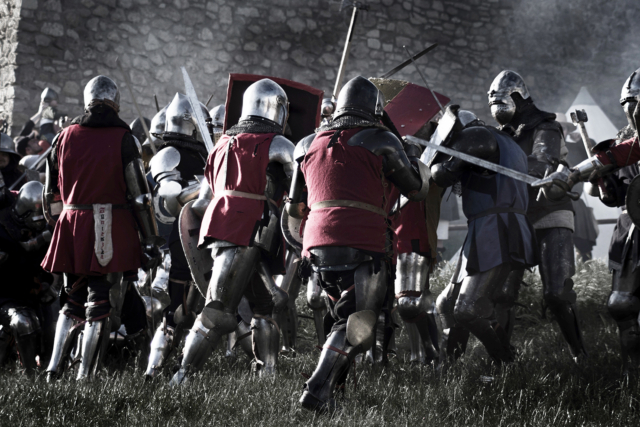 Bitwa rycerzy.
