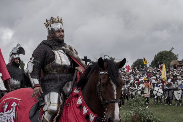 Jagiełło na koniu.